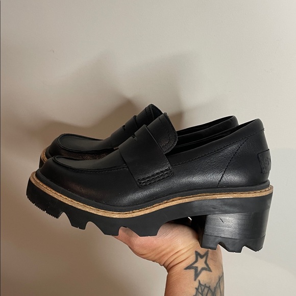 Sorel | Women’s Black Joan Now City Loafers Size 5 - Picture 6 of 8